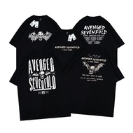 AVENGED SEVENFOLD CLASSIC TOUR BASIC BLACK BAND T-SHIRT A7X