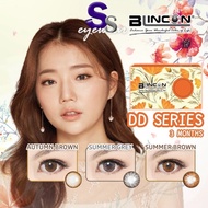 (2 PCS) Blincon DD 3 Months Lens Disposable  Cosmetic Color Contact Lenses Months Lens 1/3
