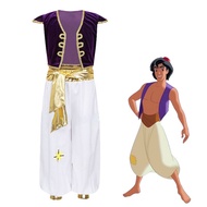 Aladdin Costumes Kids Boys Arabian Prince Aladdin Cosplay Costume Vest Pants Set for Children Hallow