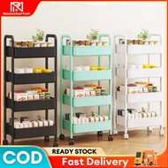 Trolley Rack Storage 3 Tier Trolley Kitchen Rack With Wheel Troli Barang Trolly 4 Tier Trolley Rak-Troli