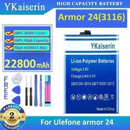 For Ulefone Armor 24 3116 22800mAh Environmentally Friendly Mobile Phone Battery Reliable Power Supp