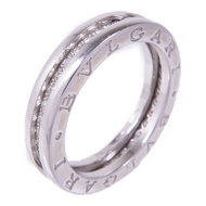 BVLGARI 18K白金B-zero1 Diamond鑽石戒指US#7.5/BVLGARI#56