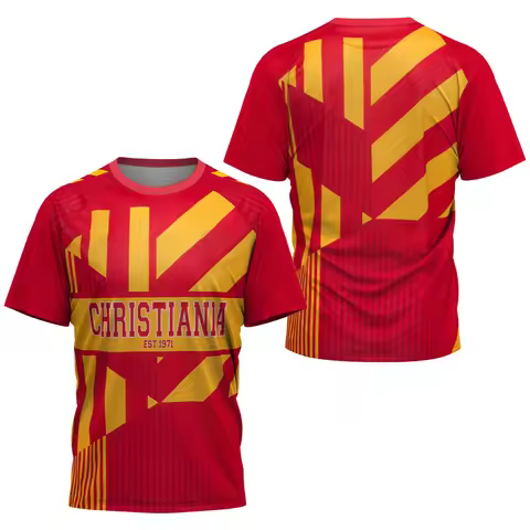 Kids And Mens Christiania Denmark Sports t shirt Soccer Football Jersey T shirts Summer Short Sleeve