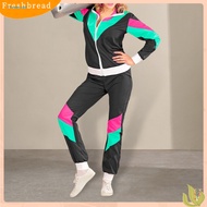 FRA  Retro Jacket and Pants Set Unisex 80s 90s Retro Tracksuit Set Men Women Hop Windbreaker Jacket 