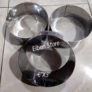 Cake RoundRing 6"X3"/ RoundRing D=6" T 3"