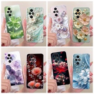 New Casing For Honor 200 ELI-NX9 / Honor 200 Pro ELP-NX9 Cover Beautiful Flower Bowknot Pattern Soft