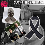 JARRED Black Ribbon Pin, Awareness Melanoma Cancer Funeral Ribbon Badge Brooch, Sweet Skin Cancer La
