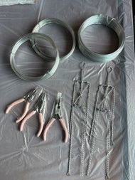 DIY 手工 勞作 視藝作品材料 visual arts / portfolio materials 包膠 鐵絲 鐵線 定型條 玩偶支架 、2個鐵絲人體骨架 / 支架 、3個小巧鉗子