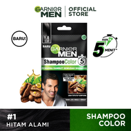 Garnier Men Shampoo Color Hair Color - 20ml (Pewarna Rambut Pria Semudah Shampoo)