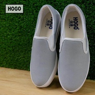 [ส่งเร็วพิเศษ!] HOGO รองเท้าผ้าใบ รองเท้าผ้าใบผู้หญิง Slipon นิ่มสุดๆ กันลื่น ทนทาน คู่เดียวเอาอยู่ 