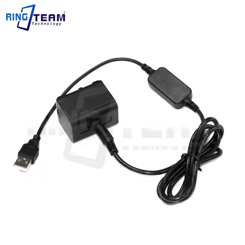 USB to DC 5525 Power Cable + NP-FV70 Dummy Battery DC Coupler For Sony HDR-PJ50E TD10E VG10E CX150E 