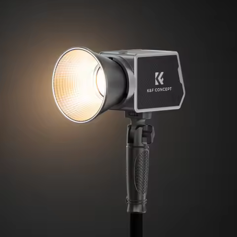 K&F CONCEPT PL-60B 5600K 60W COB Photography Light with 4500mAh Battery and Type-C PD Fast Charging 