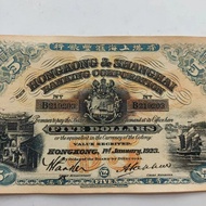 1923 Shanghai Huifeng Bank Bank Banknotes Five Yuan Antique Coins Ancient Coins Collection 10.4