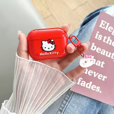Cute Cartoon Sanrio Hello Kitty Earphone Case For AirPods 4 1 2 3 Pro 2021 Wireless Bluetooth Headse