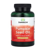 [ น้ำมันเมล็ดฟักทอง ] Swanson Pumpkin Seed Oil (1000 mg) x 100 ซอฟเจล (Softgels)