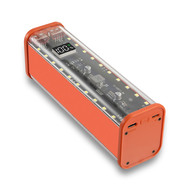 21700 DIY Power Bank Case Supports 4x21700 Batteries PD20W Powerbank Case LED Screen Transparent Bat