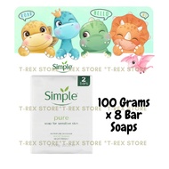 [Wholesale] SIMPLE Kind to Skin Pure Soap Bar For Sensitive Skin - 8 Bar Soaps Per Order