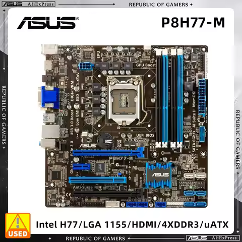 ASUS H77 carte mère P8H77-M PRO LGA 1155 Socket pour les processeurs Intel 2e et 3e génération Core 