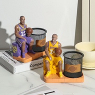 Creative Basketball Ball Planet Pen Holder Ornaments Office Desktop Desk Children Boys Birthday Teac