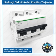 MCB C120N 3P 80A 10KA SCHNEIDER A9N18365