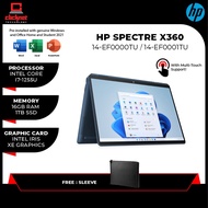 HP SPECTRE X360 14-EF0000TU / 14-EF0001TU (I7-1255U, 16GB, 1TB SSD, 13.5" 3K2K UWVA OLED / WUXGA+ TO
