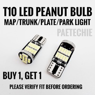 2pcs T10 LED Peanut Bulb Map Trunk Park Plate Light Toyota White Ice Blue Red Amber Yellow T10 LED B