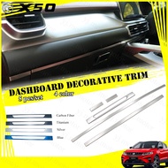 Proton X50 Dashboard Decorative Trim Interior Dashboard Cover Mouldings Decoration Carbon Fiber Desi