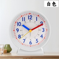Clock Children's Alarm Clock Metal Desk Clock Mute with Light with Alarm Clock Creative Desk Clock T