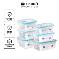 Fukuro Rokku Clip Lock Container 550ml - 2000ml