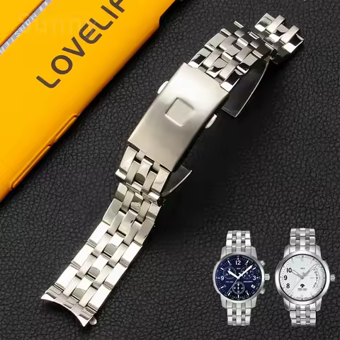 Solid Stainless Steel Watch Strap for Tissot Prc200 Steel Belt T014430a Watch Bracelet T461 T17 T014