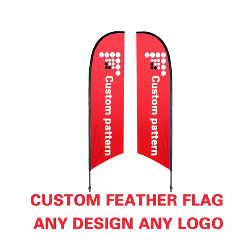 EOODLOVE flag custom feather flag - personalized advertising banner beach flag outdoor promotion fla