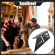 Kool Multifunction Woodworking Square for Carpenter 45 90 Degree Angles Ruler Layout Square Guide Ru