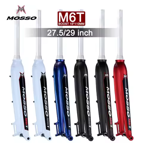 MOSSO M6T Aluminum Alloy Rigid Bike Fork BOOST Thru-Axle 110mm Spacing Disc Brake 27.5/29inch Bicycl