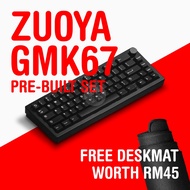 [FREE DESKMAT] Zuoya GMK67 Full Set | Tactile/Linear WOB/BOW Knob Thocky Hotswap 65% Keyboard Kit