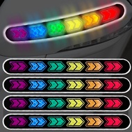 [ Featured ] Car Reflective Sticker - Colorful Arrows Sign Tape - Night Warning Strips - Anti-scratch, Collision Prevention - Body Styling Decal - Rearview Mirror Trim