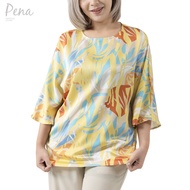 Pena house เสื้อเบลาส์ คอกลม  แขนสามส่วน POSS062403