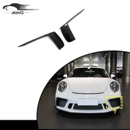 Fit For Porsche 911 991.2 GT3 RS Dry Carbon Front Bumper Splitter Air Vent Cover
