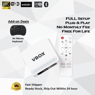VBOX TV Box 8K Bluetooth wifi6 0TT Player Box