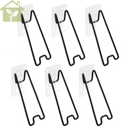 6Pcs Picture Frame Bracket with Self Adhesive Picture Stand Stable Frame Stand Practical Easel Back 