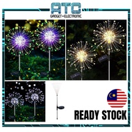 ATC Lampu Bunga Api Solar 90/150 LED | Hiasan Raya Liplap Kelip 8 Mod Kalis Air Firework