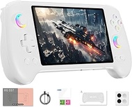 RG557 Retro Handheld Game Console , 5.48 Inch AMOLED Screen with 256G SD Card 4422 Games Android 14 