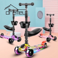 DREMEL Children Scooter Four Wheel Foldable Flashing Wheel Music Type 2 To 10 Years Old Scooter
