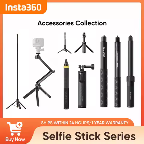 Official Insta360 Handheld Selfie Stick Bundle - Featuring Invisible Selfie Stick Tech, Compatible w