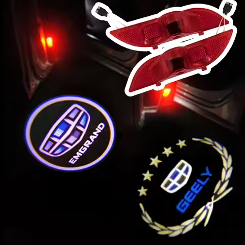 Car Door Welcome Light LED Projector Lamp for Geely Logo CK Atlas FY11 Binyue GX2 Binray GX3 Xinyue 