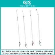 Ultimate Collection Cute Fairy Charm Pendant Silver Necklace Kwintas Fashion Jewelry Gift