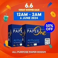 PaperOne™ All Purpose Premium Quality 80gsm Copy Paper A4 [2 Reams]