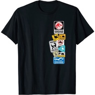 T-Shirt Juric World Adult T-Shirt: Dominate Warning Signs Side Stack T-Shirt