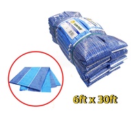 SUNTUF Blue White Canvas Roll Tarpaulin 6ft x 40ft(12M) / Kanvas Biru Putih