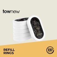 Townew Smart Trash Bin T3 Refill Rings - 6 Rings/ Box, Integrated Design, Easy Install, PP Material