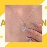 Korean style heart-shaped stone necklace M301